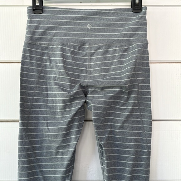 Athleta Stripe Salutation 7/8 Tight Heather Gray - Picture 7 of 12